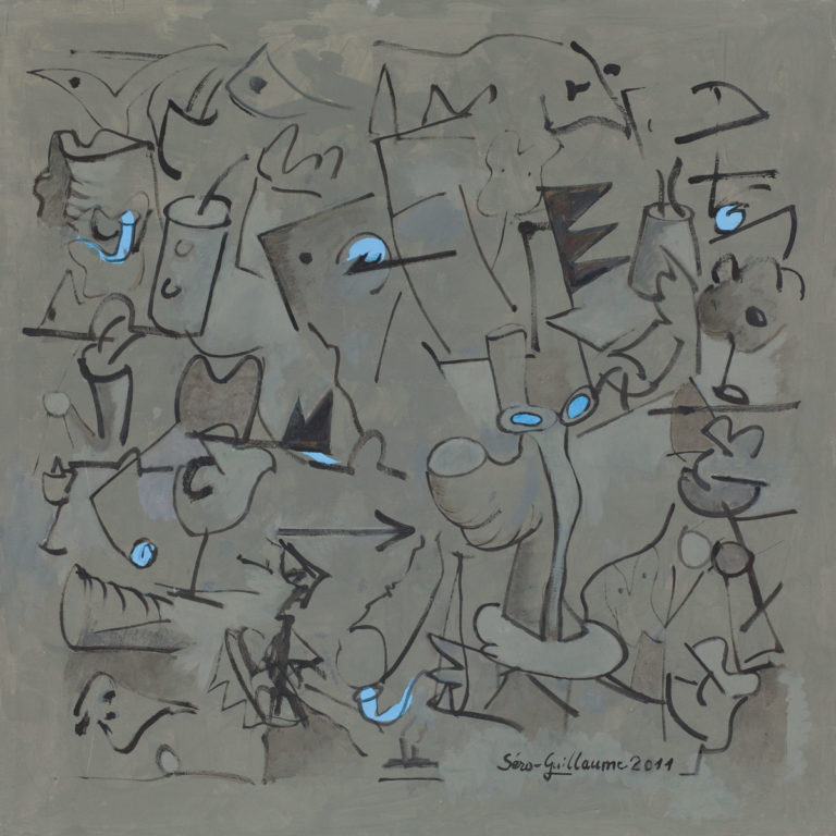 Composition, 2011 - Huile sur toile, 100 x 100