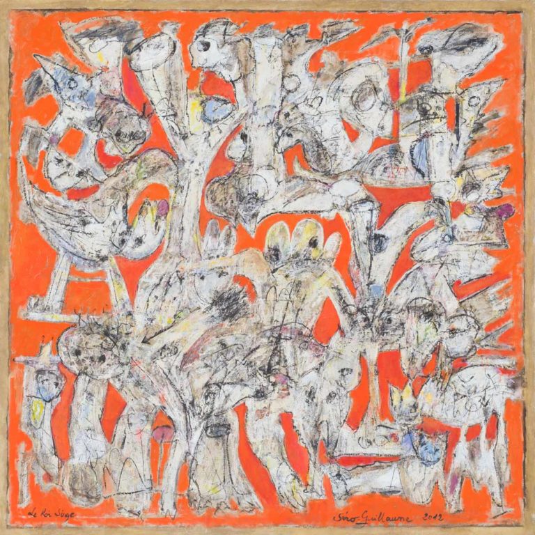 Le roi singe, 2012 - Huile sur toile, 100 x 100
