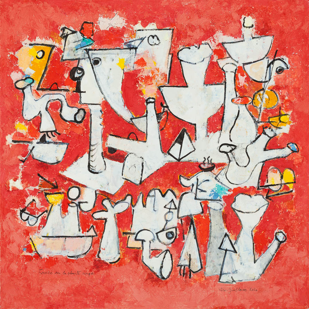 Composition, 2021 - Huile sur toile, 100 x 100